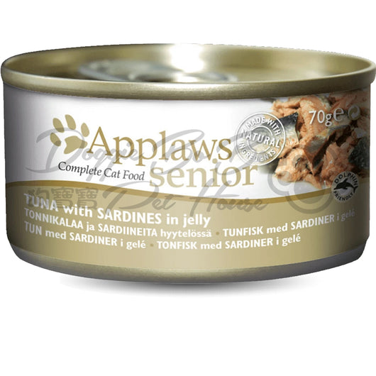 Applaws 吞拿魚+沙甸魚 70g(啫喱) (老貓)