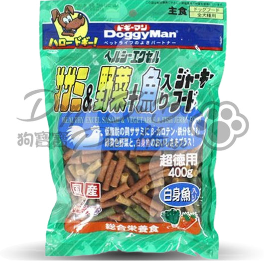 DoggyMan 野菜白身魚雞條 400g