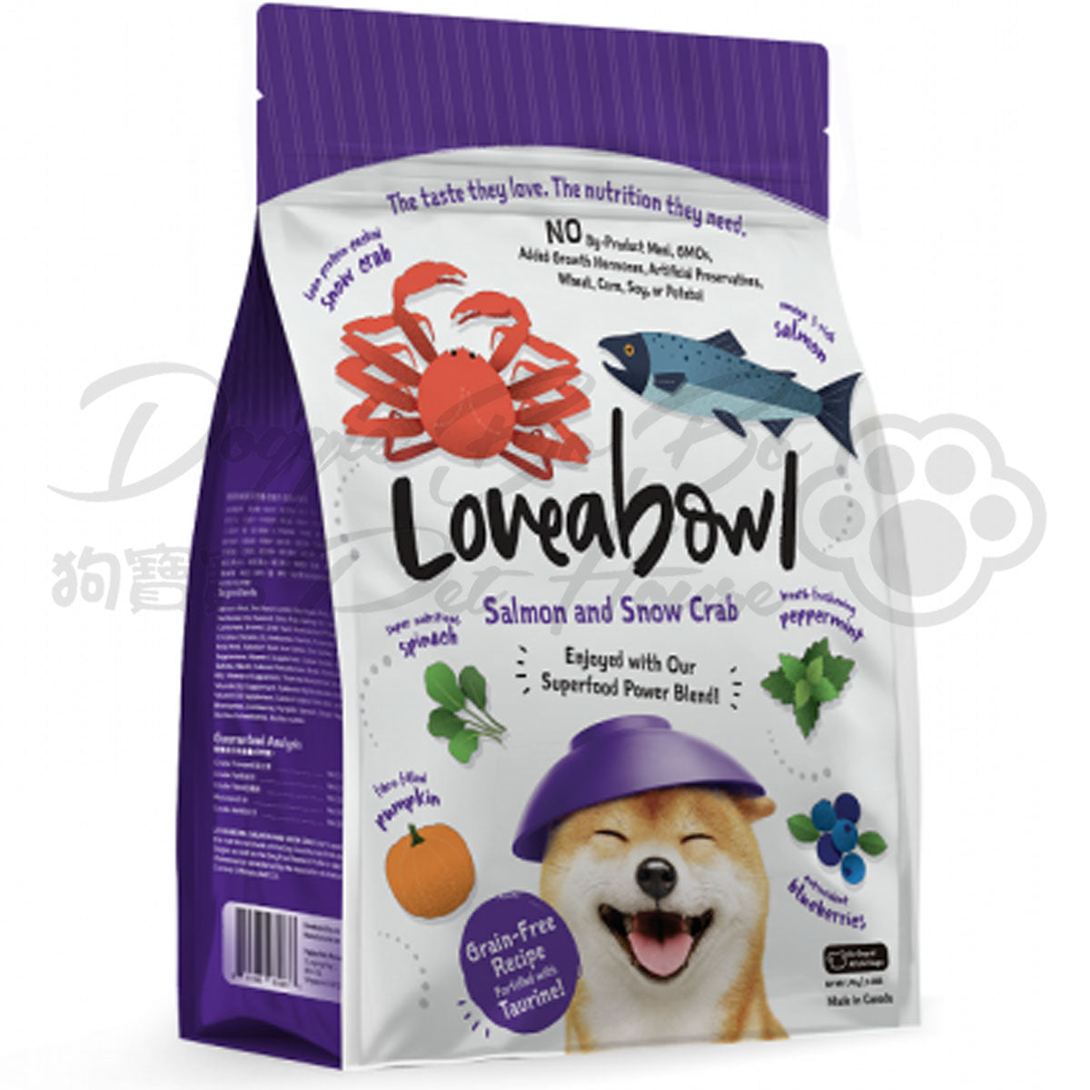 Loveabowl 無穀物雪蟹三文魚海鮮全犬配方