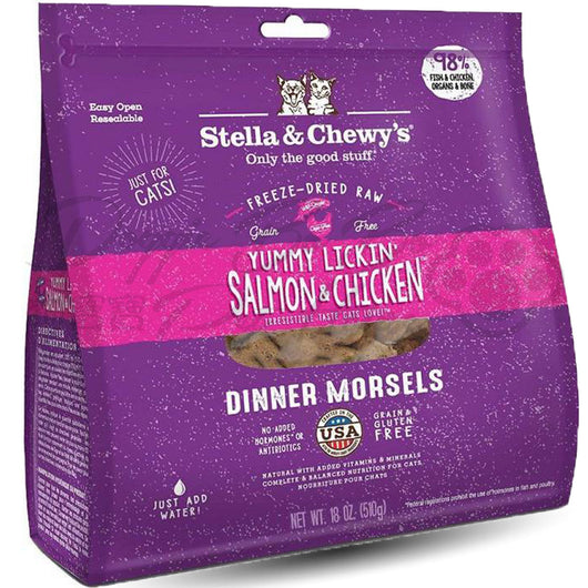 Stella & Chewy's 凍乾生肉貓咪主糧 -舔舌之選(三文魚及雞肉配方)