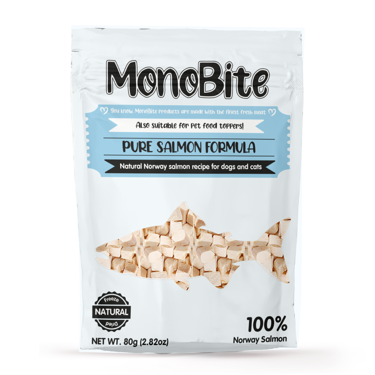 MonoBite 100%天然挪威三文魚凍乾