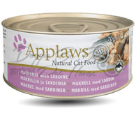 Applaws 鯖魚+沙甸魚 70g