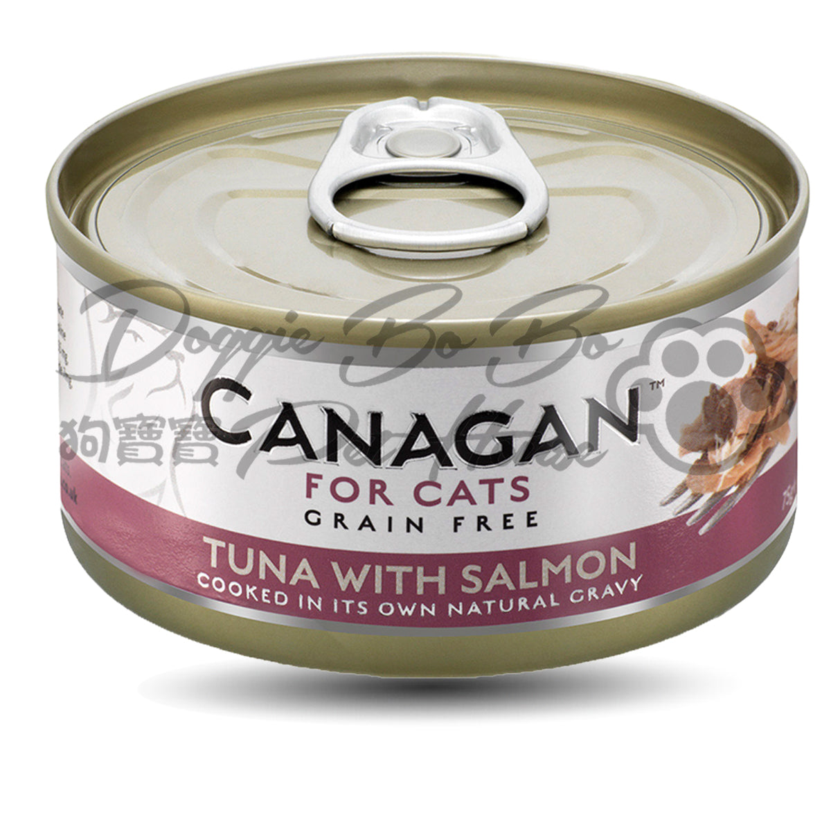 CANAGAN 無穀物貓罐頭 - 吞拿魚+三文魚 (75g)