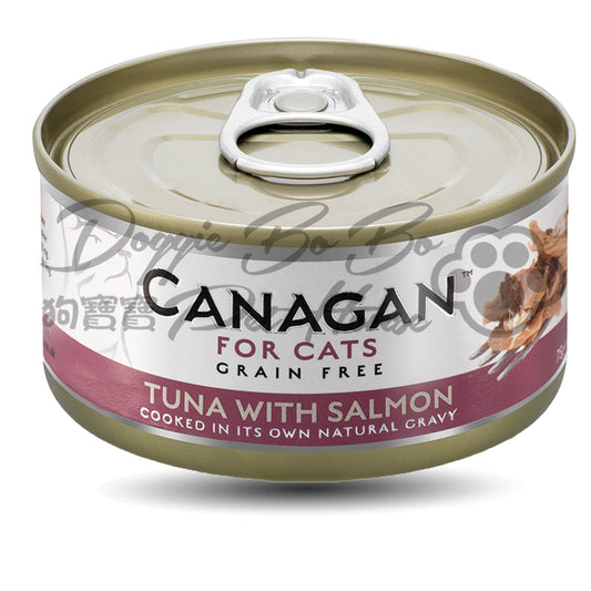 CANAGAN 無穀物貓罐頭 - 吞拿魚+三文魚 (75g)