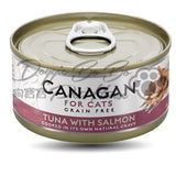 CANAGAN 無穀物貓罐頭 - 吞拿魚+三文魚 (75g)