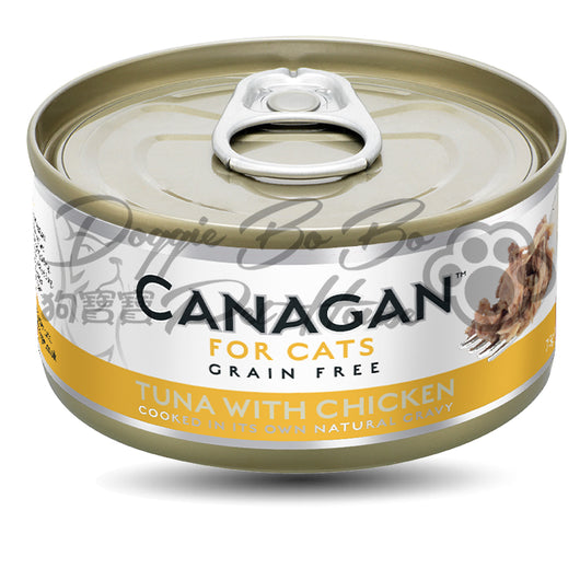 CANAGAN 無穀物貓罐頭 - 雞肉+吞拿魚 75g