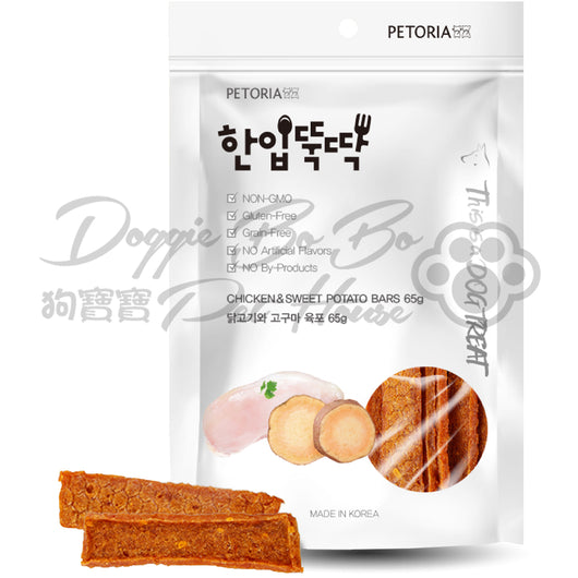 Petoria韓寵 天然無穀物健康小食 - 雞肉甜薯切片 65g