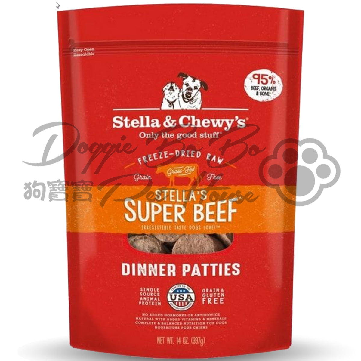 Stella & Chewy's 凍乾生肉狗狗主糧 - 牛魔王(牛肉配方)