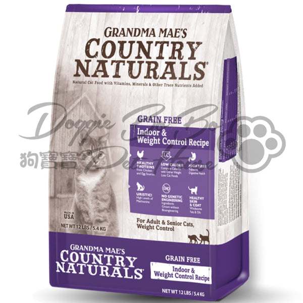 Country Naturals 無穀物體重控制去毛球室內貓配方