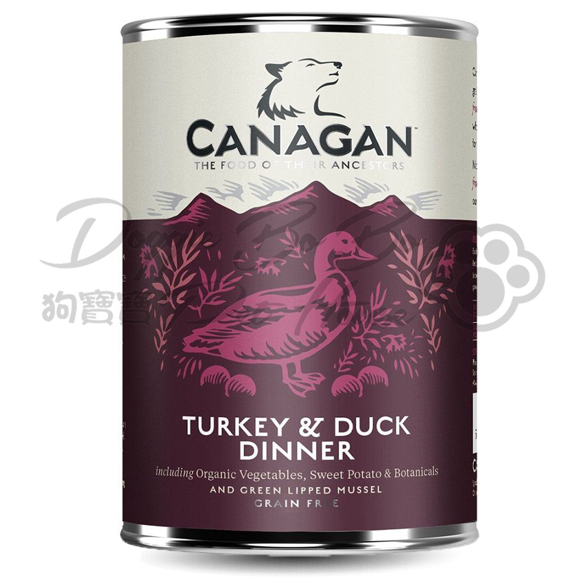 CANAGAN 無穀物狗罐頭 - 火雞+鴨肉 400g