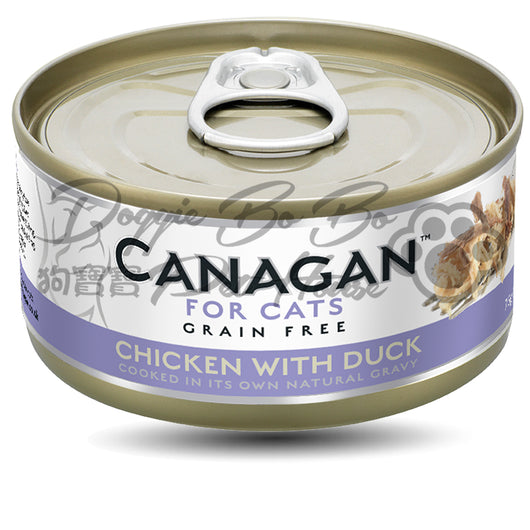 CANAGAN 無穀物貓罐頭 - 雞肉+鴨肉 75g