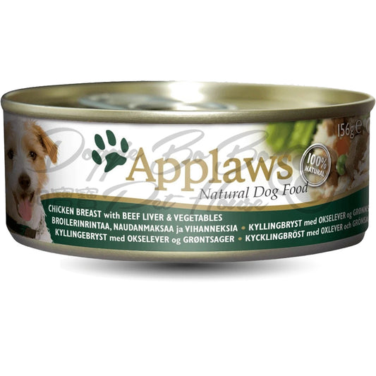 Applaws 雞胸肉+牛肝+菜 156g