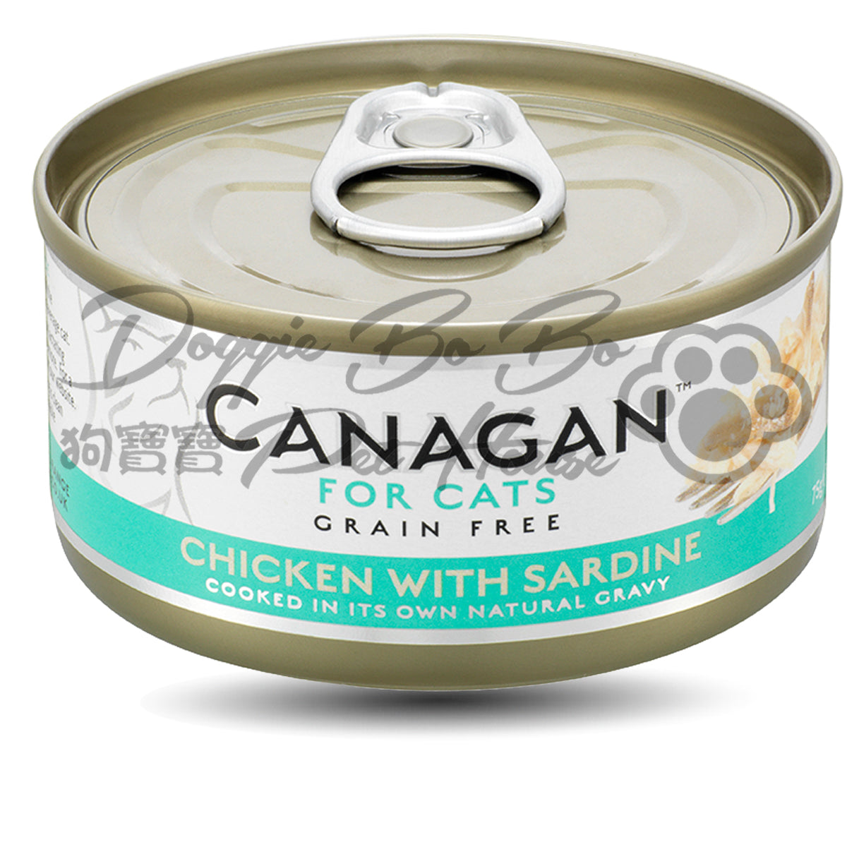 CANAGAN 無穀物貓罐頭 - 雞肉+沙丁魚 75g