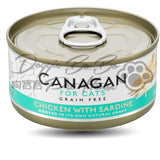 CANAGAN 無穀物貓罐頭 - 雞肉+沙丁魚 75g