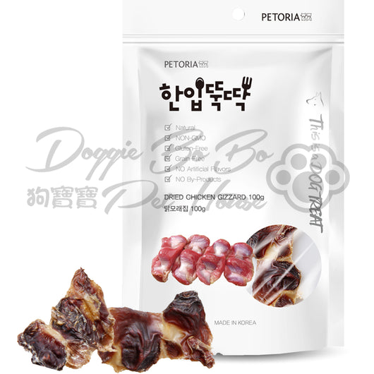 Petoria韓寵 天然無穀物健康小食 - 風乾原雞胗 100g