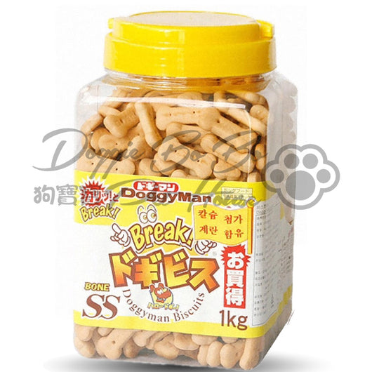 DoggyMan潔齒骨型餅(SS)-原味 1kg