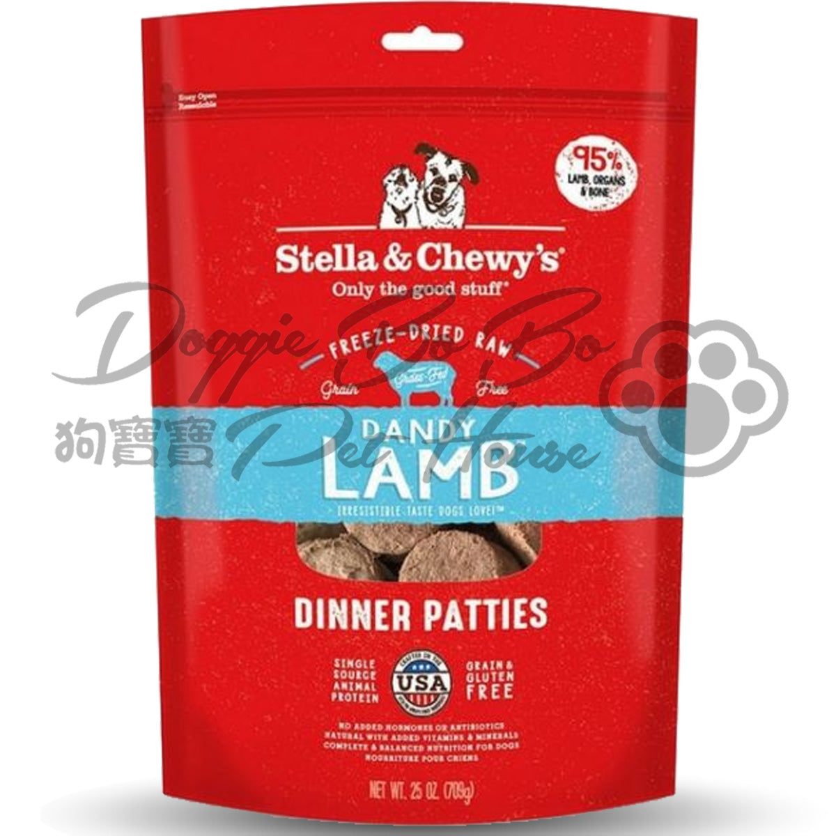 Stella & Chewy's 凍乾生肉狗狗主糧 - 羊羊得意(羊肉配方)
