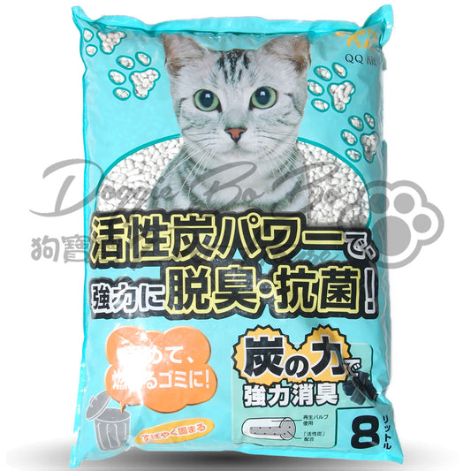 QQ Kit 活性碳紙貓砂 8L