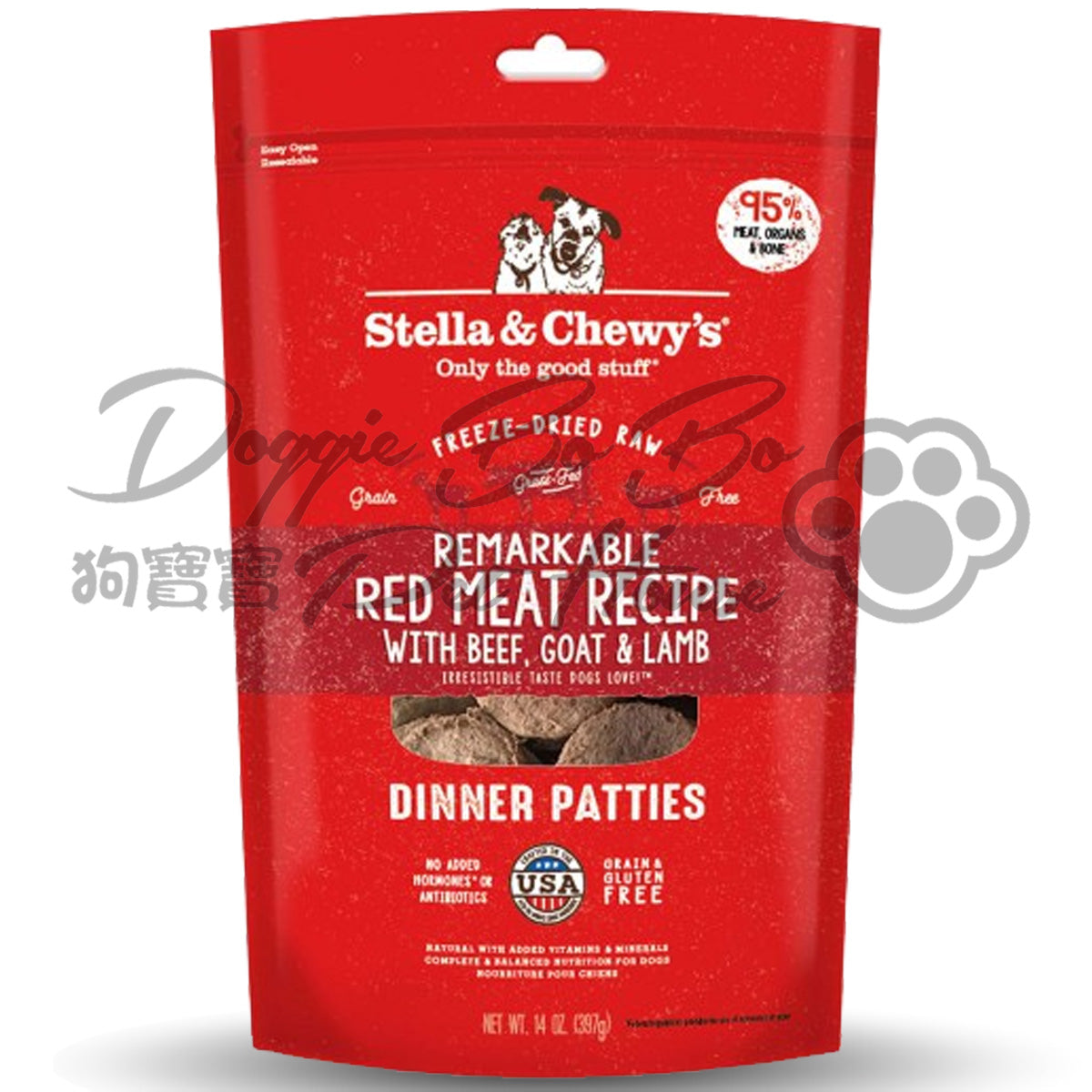 Stella & Chewy's 凍乾生肉狗狗主糧 - 非凡紅肉(牛肉、山羊及羊肉配方)