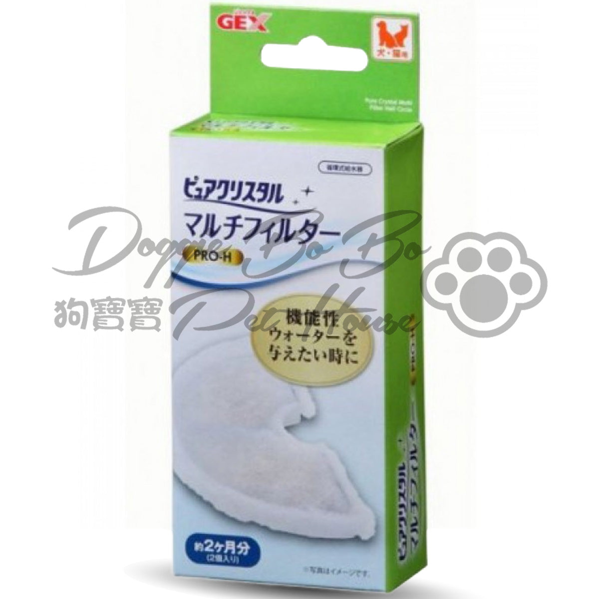 GEX 貓狗用機能性離子濾片棉(半月2片裝)
