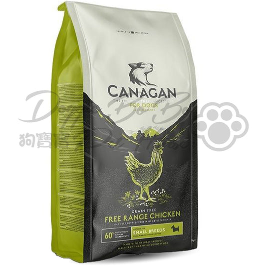 CANAGAN 天然無穀物狗乾糧 - 走地雞 (小型犬用)