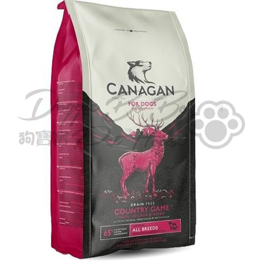 CANAGAN 天然無穀物狗乾糧 - 田園野味配方 (鴨肉, 鹿肉, 兔肉)