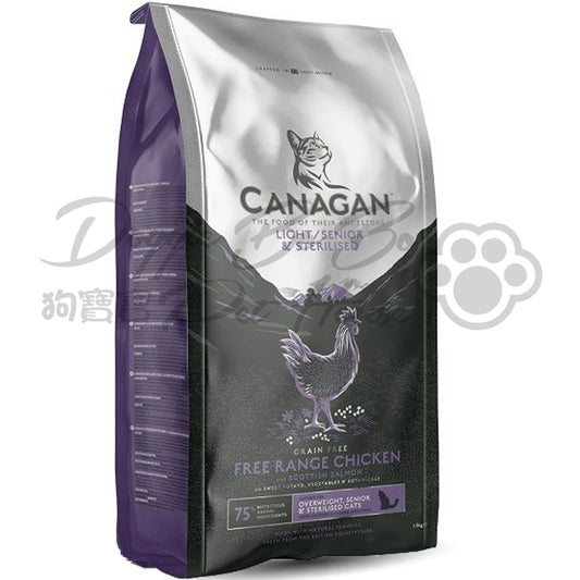 CANAGAN 天然無穀物貓乾糧 - 走地雞配方 (減肥 / 老猫用)