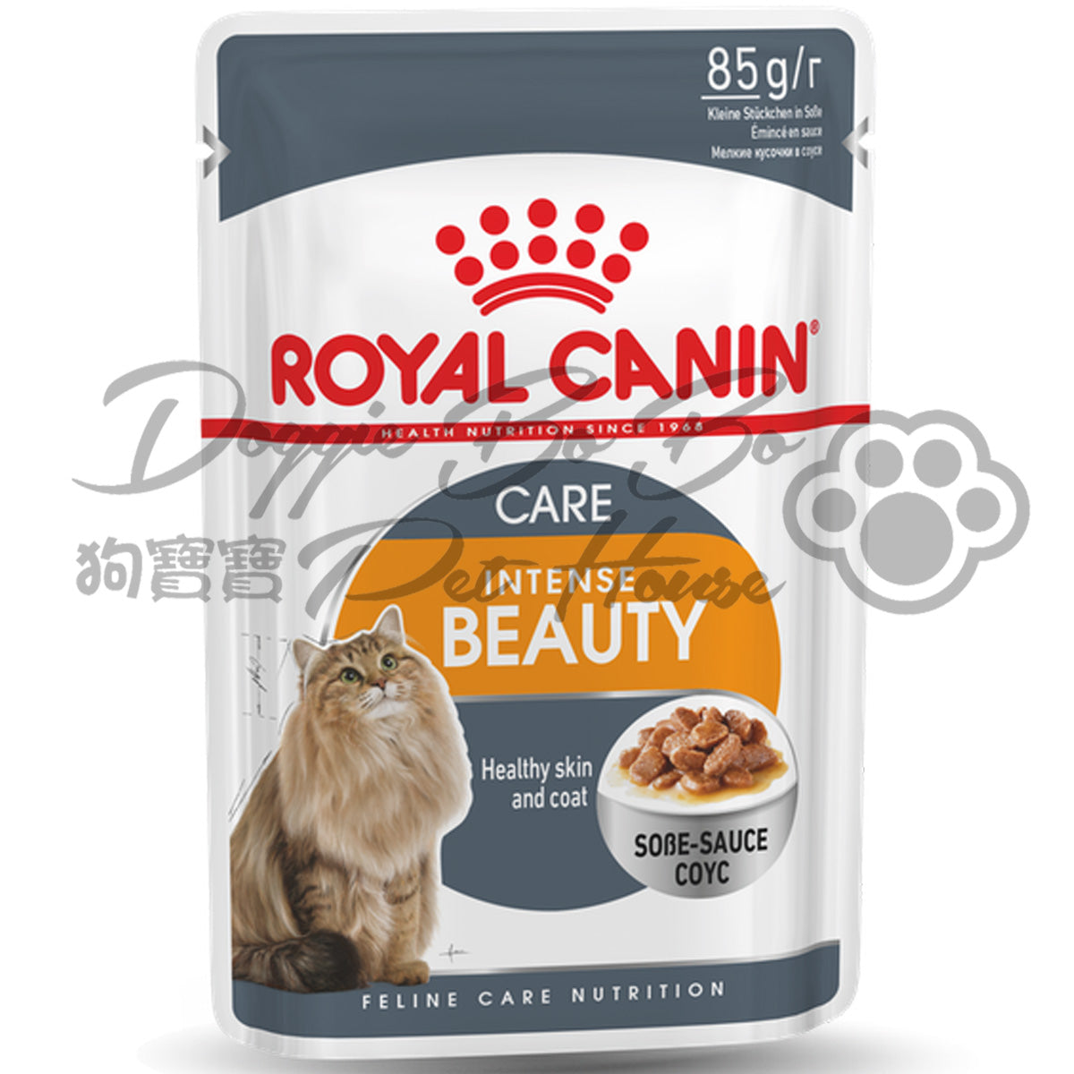 Royal Canin-精煮肉汁系列-美毛配方 85g x 12包