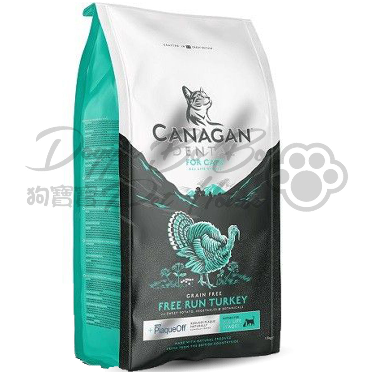 CANAGAN 天然無穀物貓乾糧 - 火雞配方 (含健齒元素)