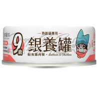 汪喵星球 老貓低磷無膠主食罐－鮭魚雞肉餐 80g