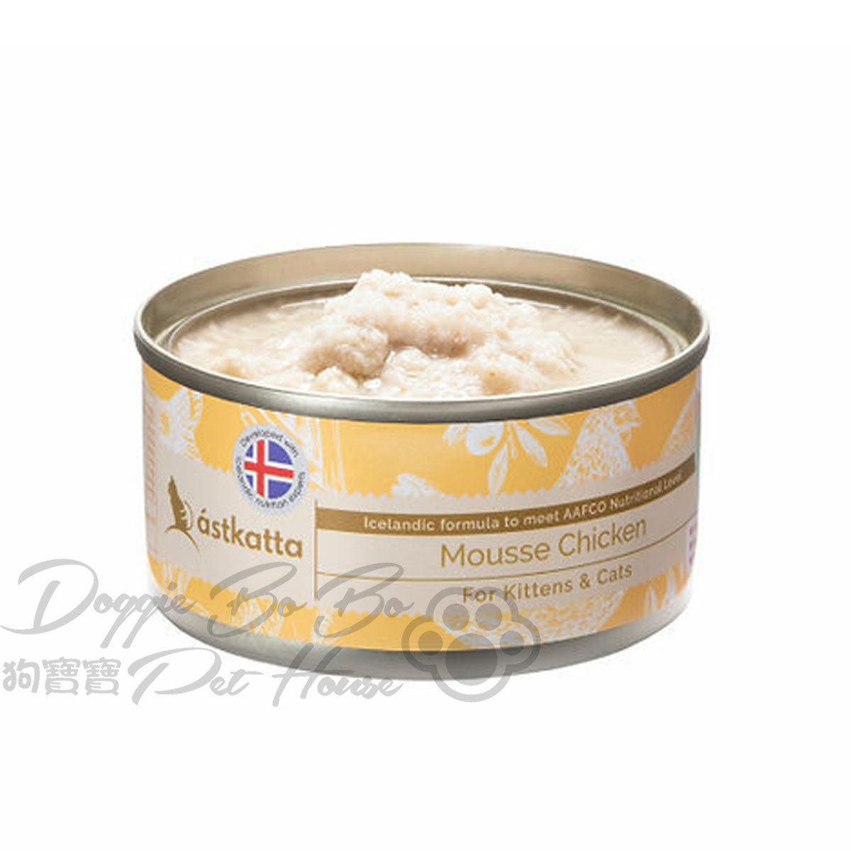 Astkatta (無卡拉膠)全天然純雞肉慕絲 80g (幼貓成貓配方)