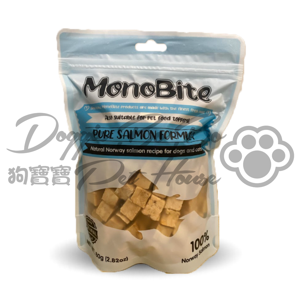 MonoBite 100%天然挪威三文魚凍乾 80g