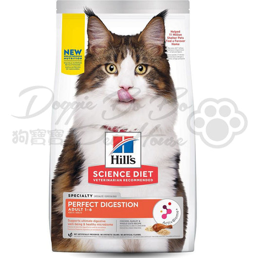 Hill's - 成貓完美消化 雞肉、糙米及全燕麥