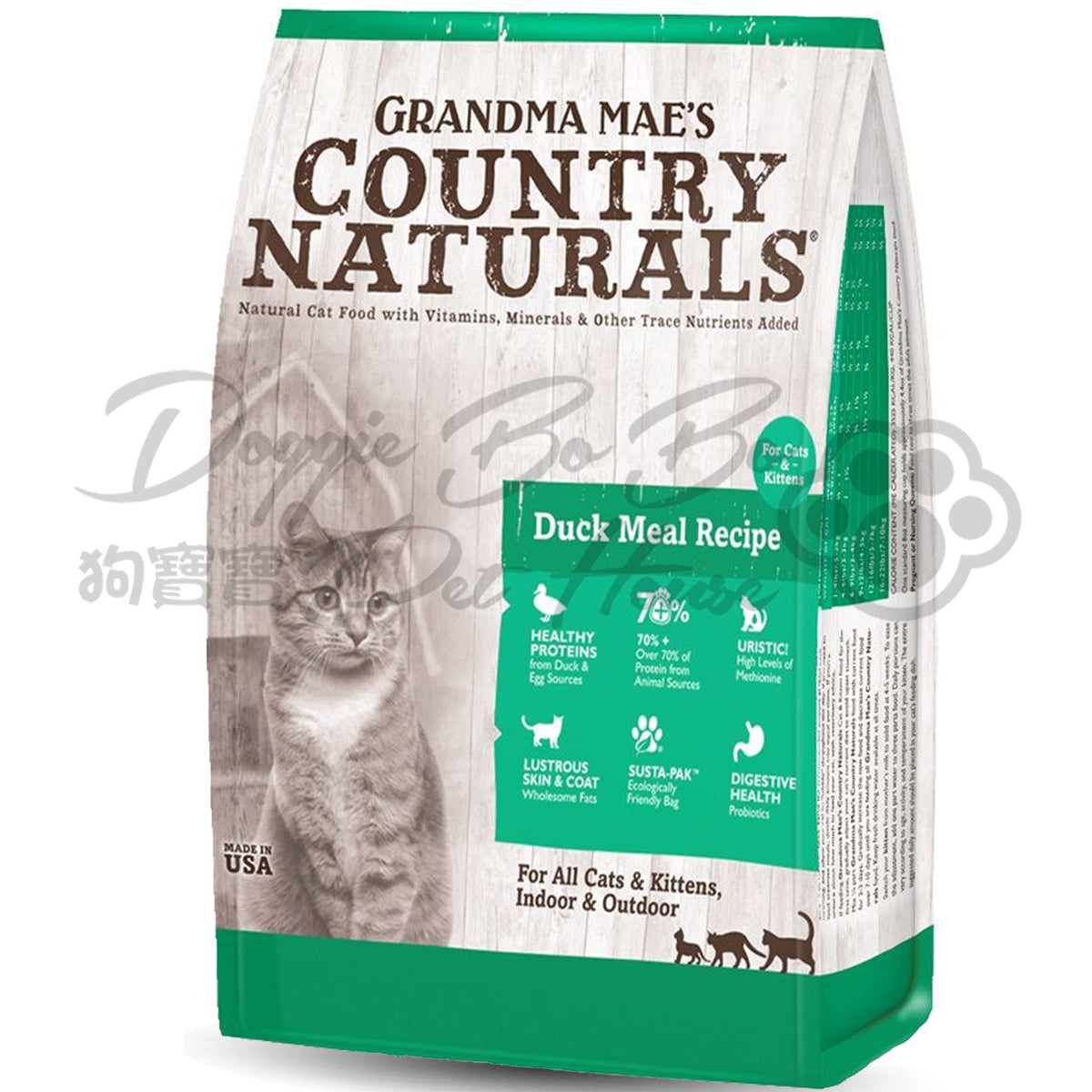 Country Naturals 鴨肉亮毛護膚全貓種配方