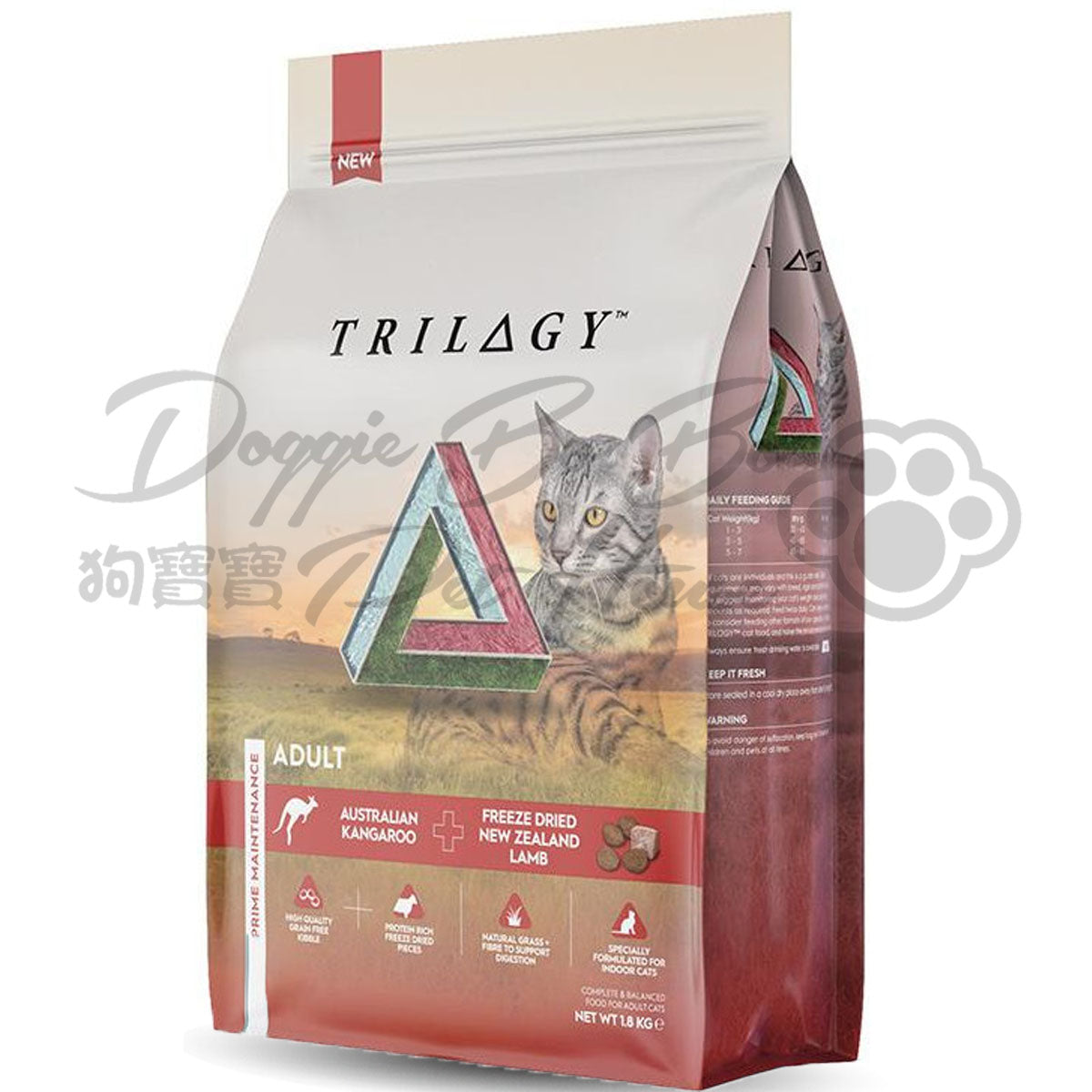 TRILOGY奇境 澳洲野生袋鼠＋5%紐西蘭羊肺凍乾 (無穀成貓糧) - 健美增肌配方